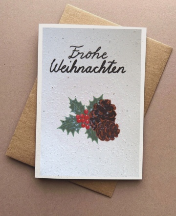 GroWishes Tannenzapfen Weihnachten